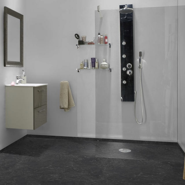 Aqua Marble Luxe Black