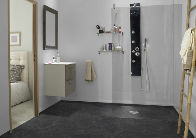 Aqua Marble Luxe Black