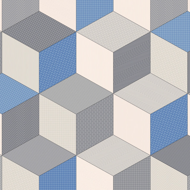 Cubes Gray/Blue